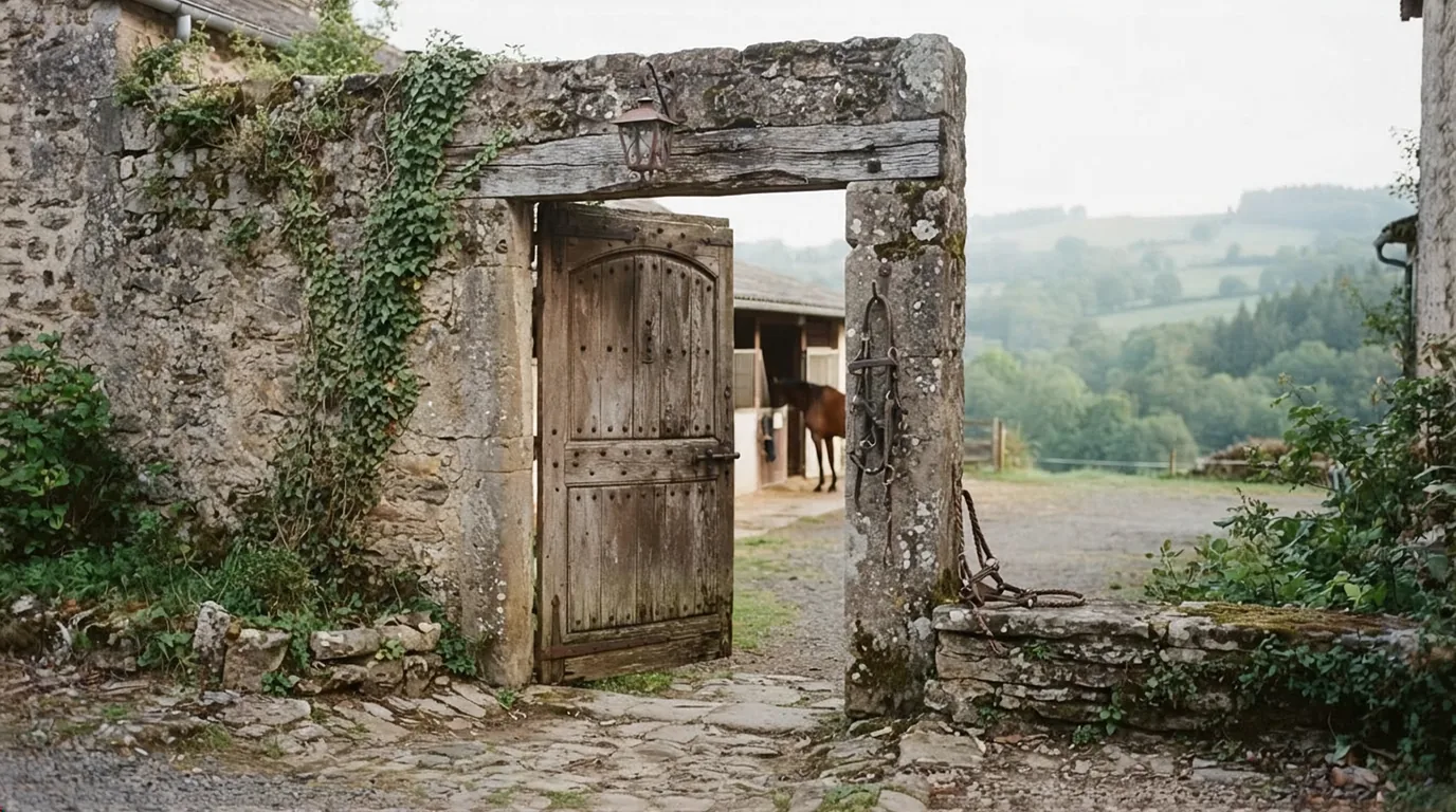Entrée du Ecuries les Herses, centre équestre à Javerdat